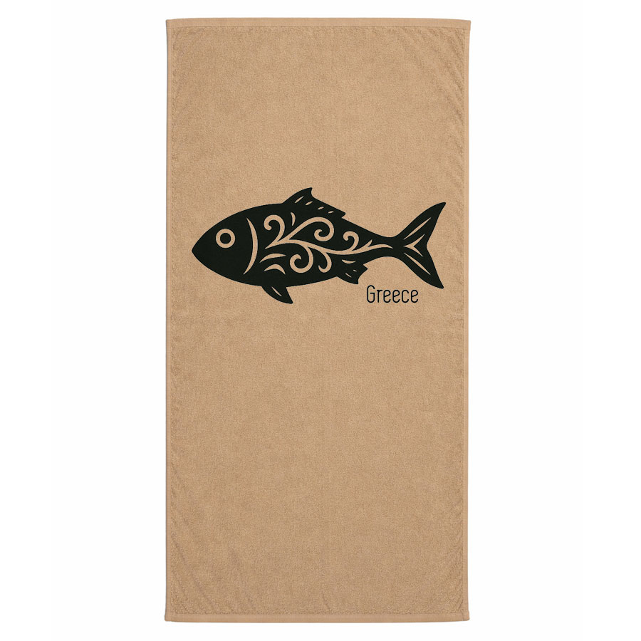 Πετσέτα Θαλάσσης Εκρού 04