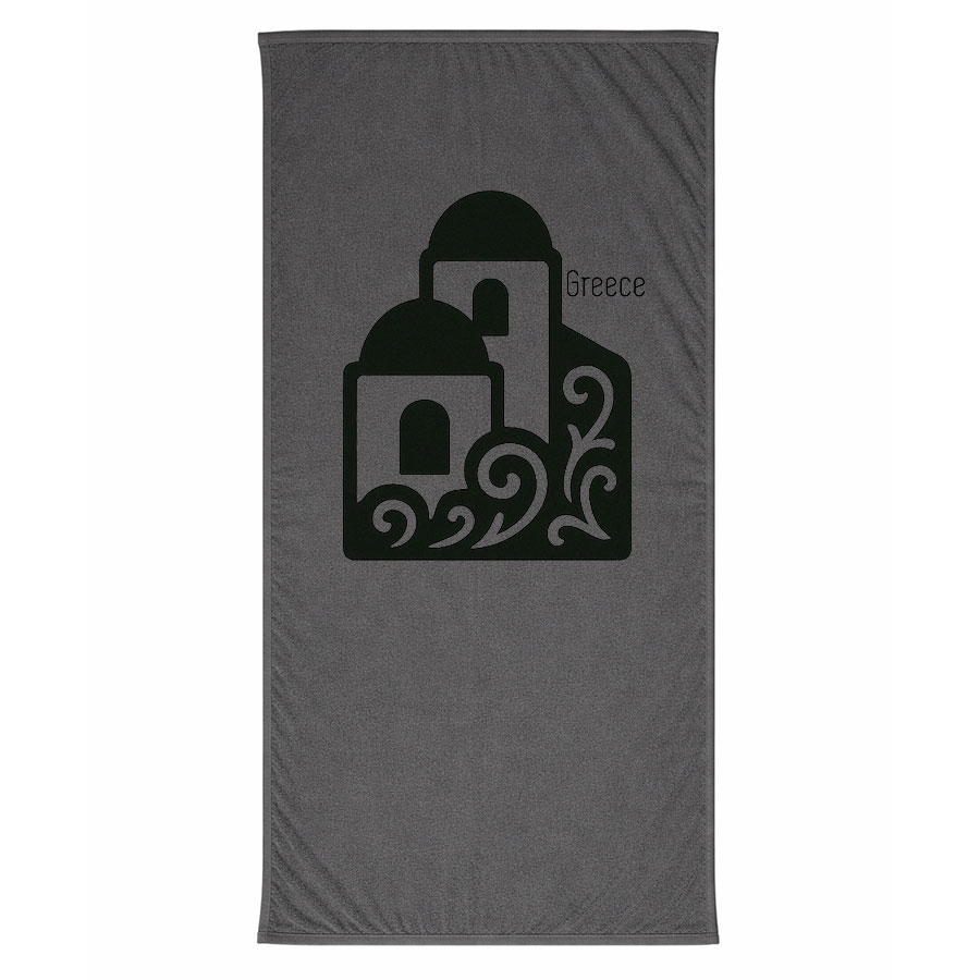 Πετσέτα Θαλάσσης Γκρι 01