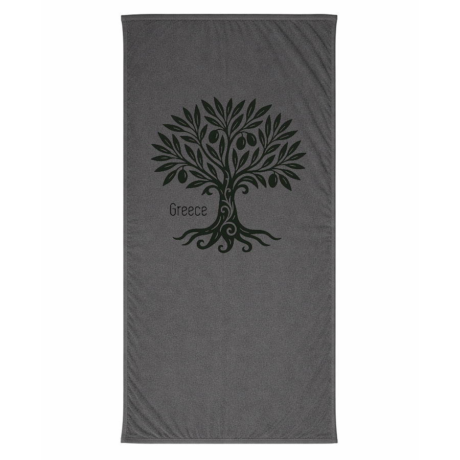 Πετσέτα Θαλάσσης Γκρι 03