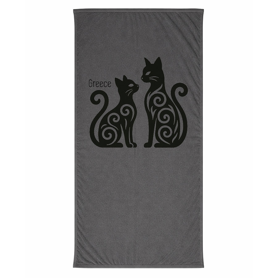 Πετσέτα Θαλάσσης Γκρι 07