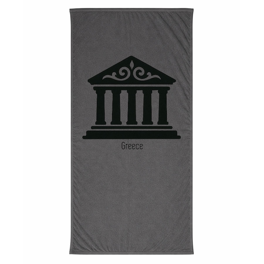 Πετσέτα Θαλάσσης Γκρι 08