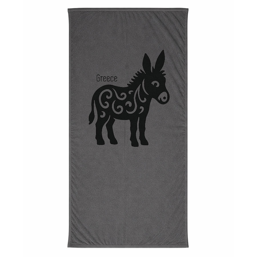 Πετσέτα Θαλάσσης Γκρι 14