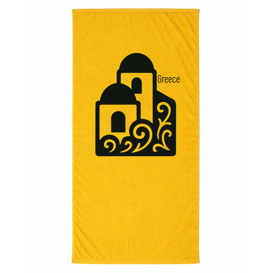 Πετσέτα Θαλάσσης Κίτρινο 01