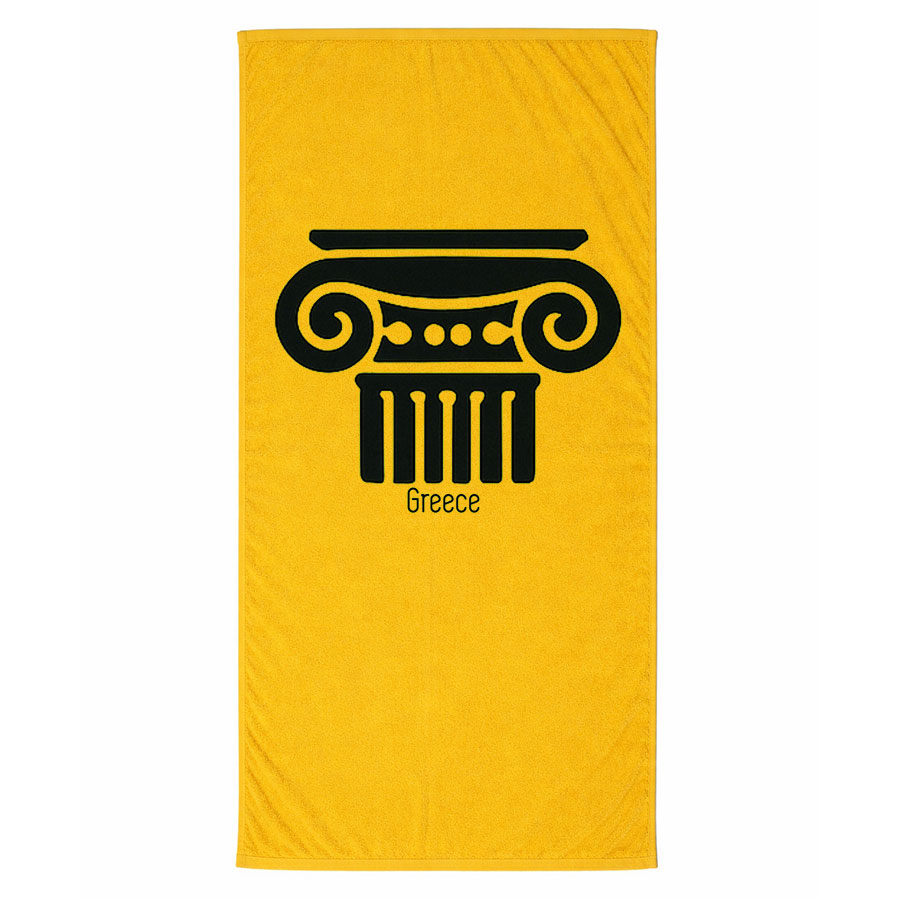 Πετσέτα Θαλάσσης Κίτρινο 02