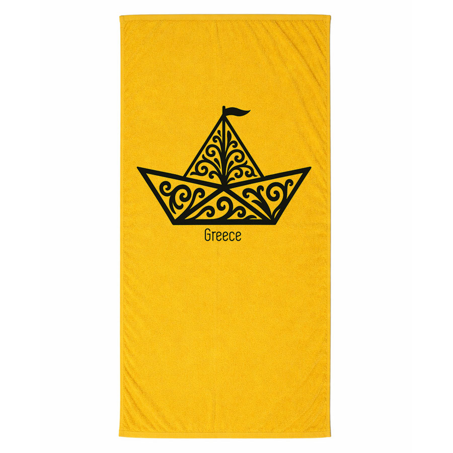 Πετσέτα Θαλάσσης Κίτρινο 06