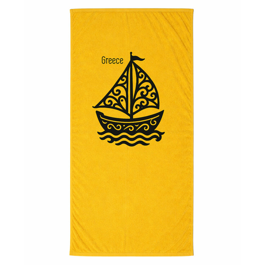 Πετσέτα Θαλάσσης Κίτρινο 15