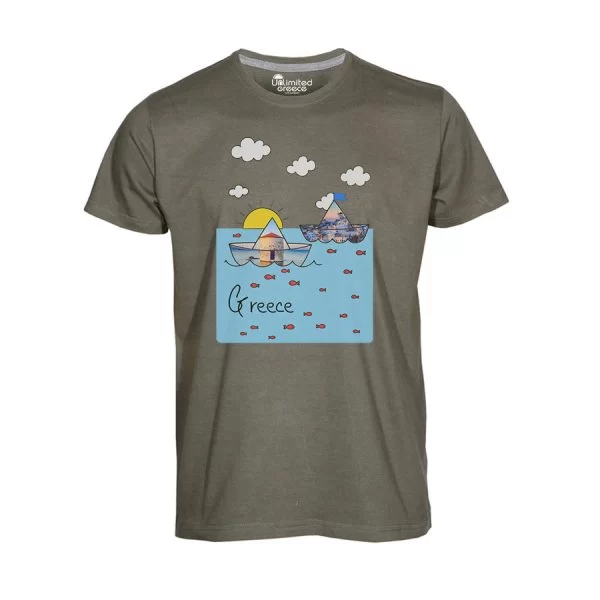 Παιδικό Tshirt Χακί 8