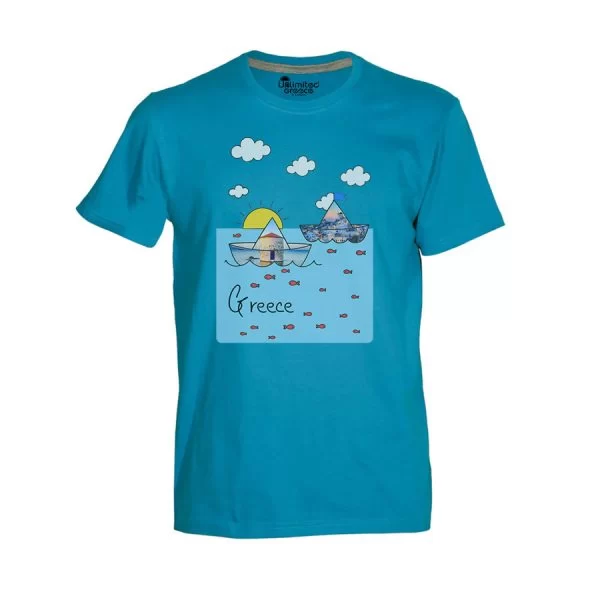 Tshirt Τιρκουάζ 8