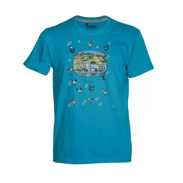 Παιδικό Tshirt Τιρκουάζ 40