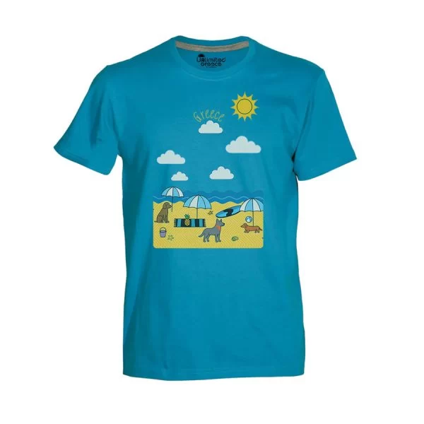 Tshirt Τιρκουάζ 86