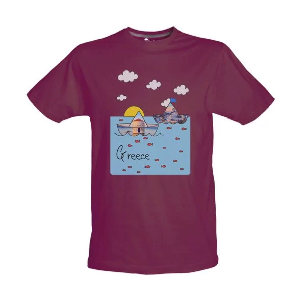 Tshirt Βυσσινί 8