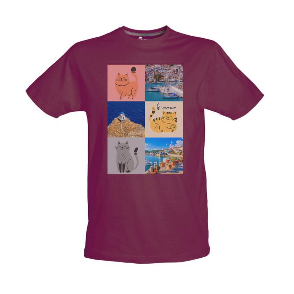 Tshirt Βυσσινί 10