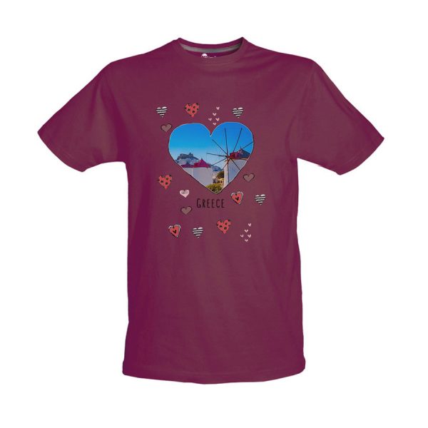 Tshirt Βυσσινί 12