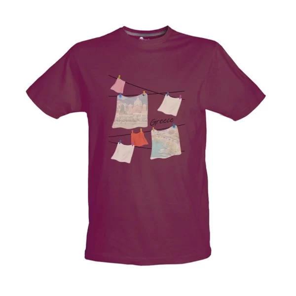 Tshirt Βυσσινί 14