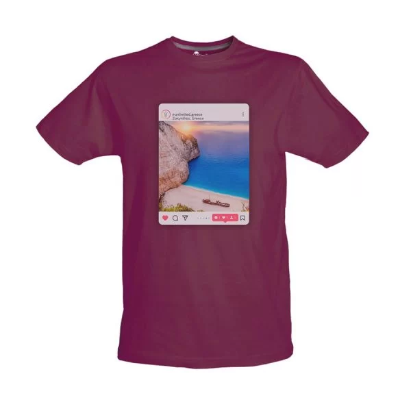 Tshirt Βυσσινί 19