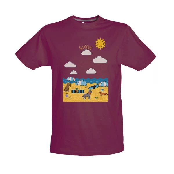Tshirt Βυσσινί 86