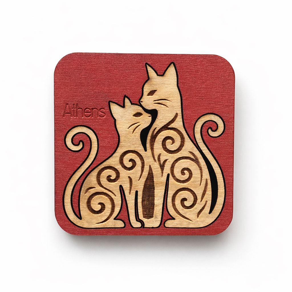 Μαγνητάκι Χρωματιστό Χάραξη Premium 15