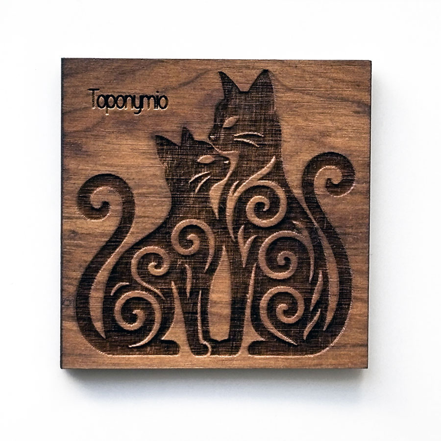 Μαγνητάκι Ξύλο Χάραξη 15